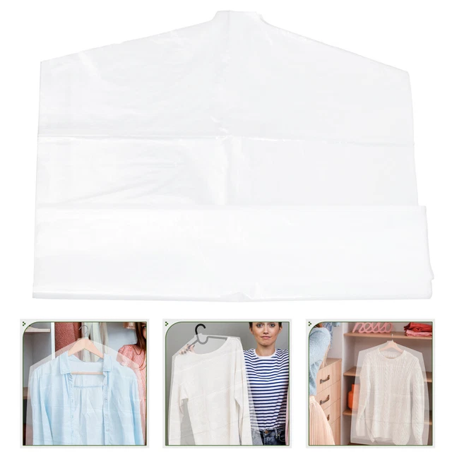 10pz Indumento Coperture Trasparenti Vestiti Coperture Vestiti Appesi Borse Antipolvere