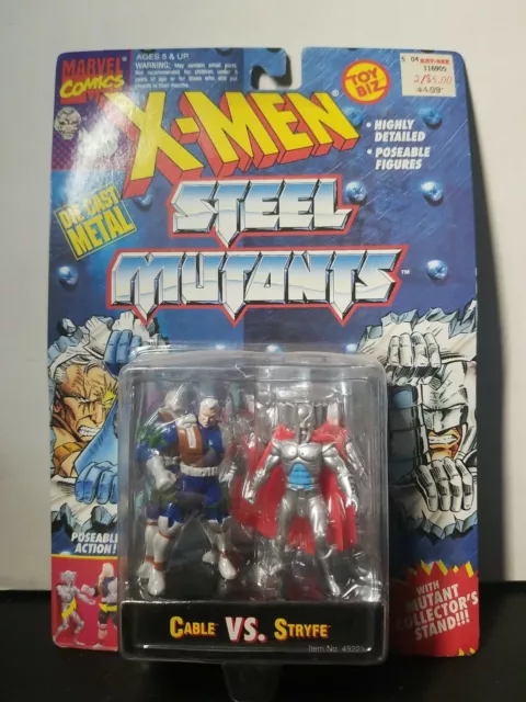 Marvel X-Men Steet Mutants Cable vs Stryfe Die-Cast Metal Toy Biz Figure Set