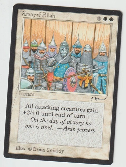 MAGIC THE GATHERING ARMY OF ALLAH ARABIAN NIGHTS EDITION