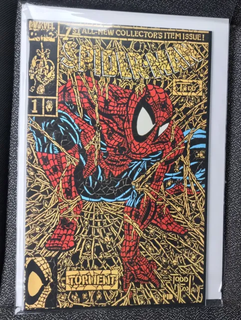 Spider-Man 1 Variant Todd Mcfarlane Key Issue Gold Torment