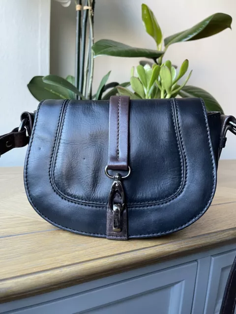 Clarks genuine leather black small shoulder cross body bag