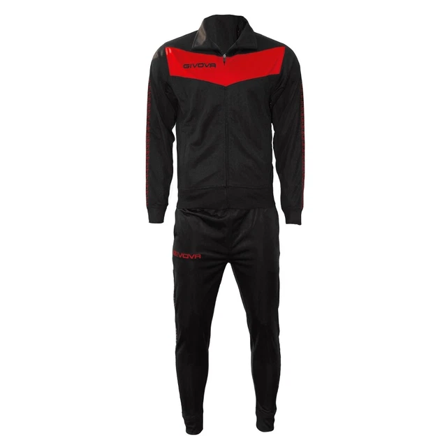 Tuta Uomo Donna Givova Fitness Esercizi Sport Pantalone Giacca Nero S M L XL 2XL