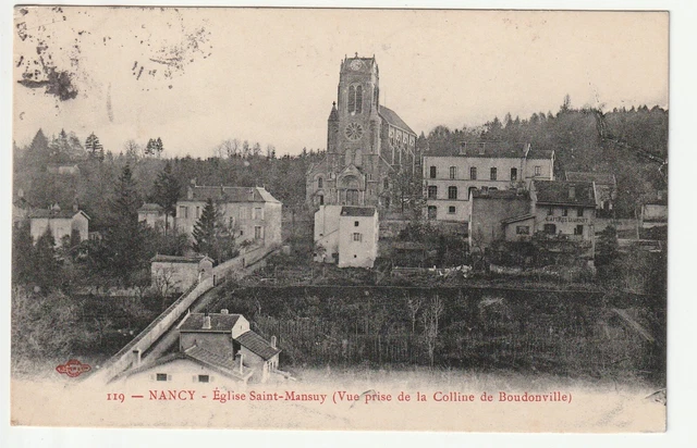 NANCY - Meurthe & Moselle - CPA 54 - Eglise Saint Mansuy Colline de Boudonville