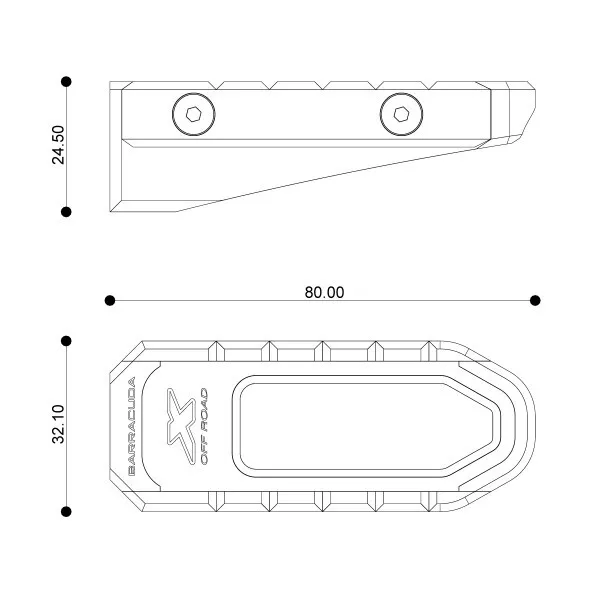 PEDANE Poggiapiedi POSTERIORI Colore a Scelta per Aprilia RS 660 / Tuono V4 2