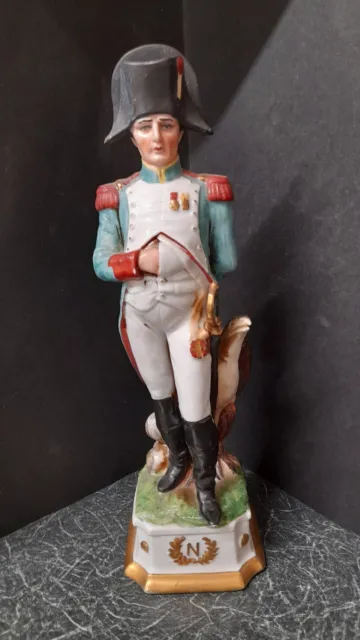Vtg Capodimonte Napoleon Bonaparte Hand Painted Porcelain Statue 12"