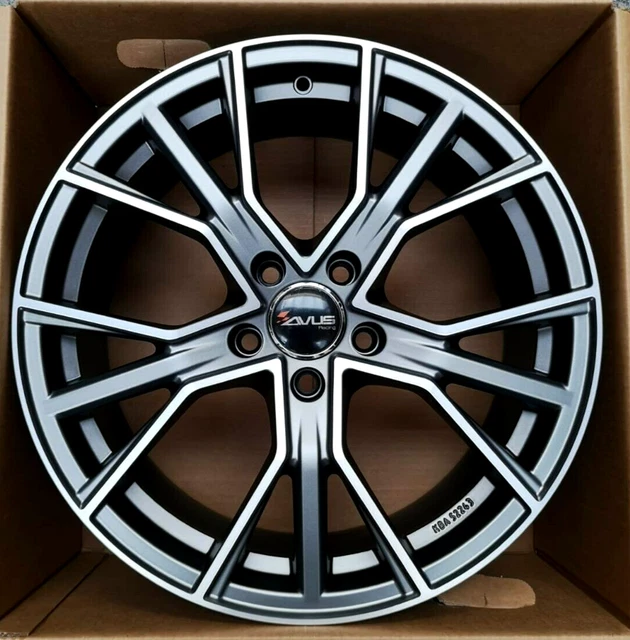 Set De 4 Jantes Alliage Audi ESSE5 Noir 16" - Compatible A3 A4 A6 Q2 Q3 Q5 TT - PCD 112, Offset 45mm