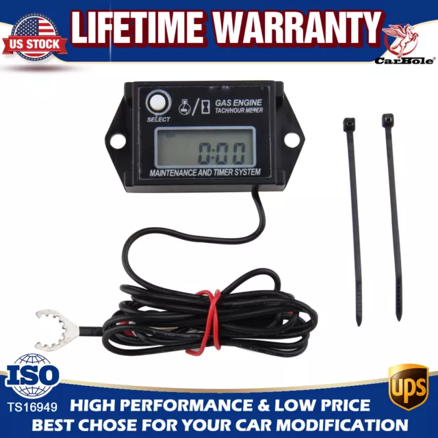 TACHOMETER TACH HOUR Meter Spark Boat Outboard Motor For Yamaha Johnson