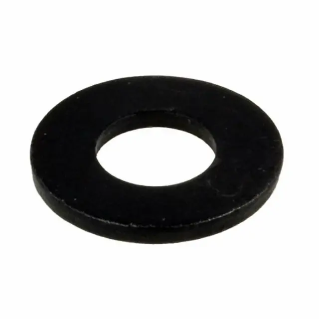 Qty 5 Flat Washer M5 (5mm) x 10mm x 1mm Metric Round Steel Black Zinc