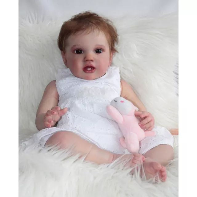 24 Inch Reborn Baby Toddler Doll Newborn Lottie Princess Girl Lifelike 3D Skin