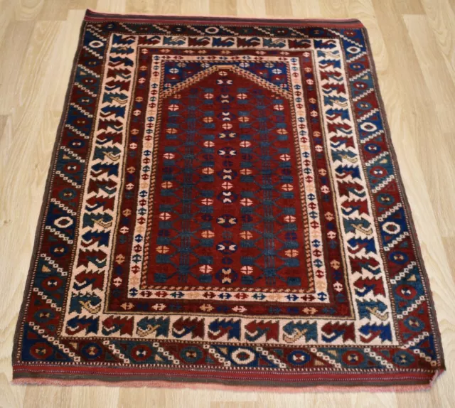 Exceptional Mid 19th Century Antique Handmade Genuine Bergama Rug Museum Quality