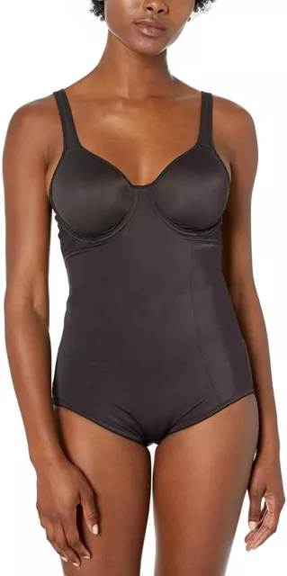 Maidenform BLACK Firm Foundations Built-in Bra Bodyshaper, US 36B, UK 36B