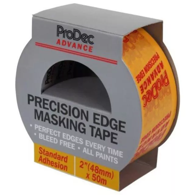 10 X Prodec Précision Sharp Bord Masking Bande 50 Mètre Élimine Purge Haute Viz