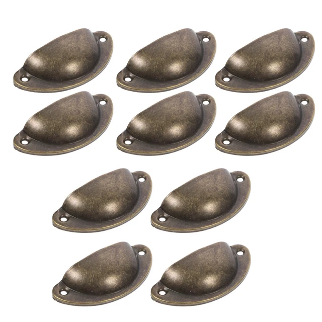 FURNIWARE 10 pezzi maniglie per mobili Maniglie Antico ottone dell'armadio da cucina Maniglia