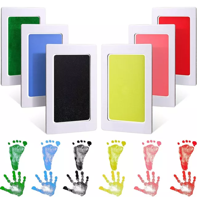 Extra Large Clean Touch Ink Pad for Baby Handprints and Footprints Inkless Stamp