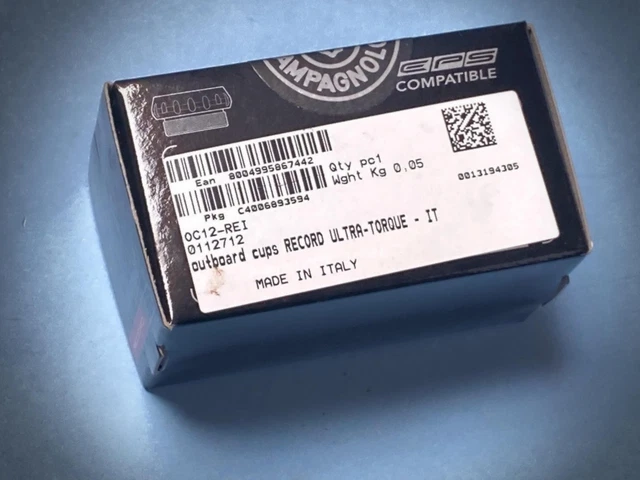 Campagnolo Transmission Ultra Torque Cuvettes Pour Boîtier De Pédalier