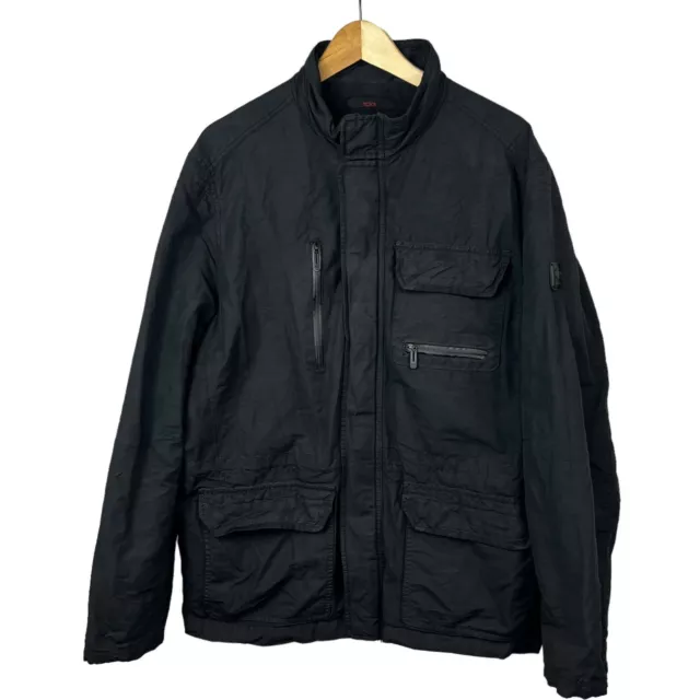 Tumi Tech Men’s Black Zip Up Jacket Size XL Lined