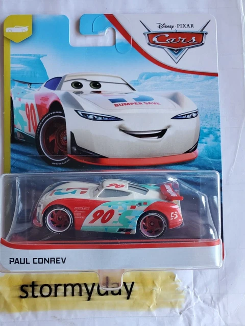 DISNEY PIXAR CARS PAUL CONREV BUMPER SAVE race car New Gen
