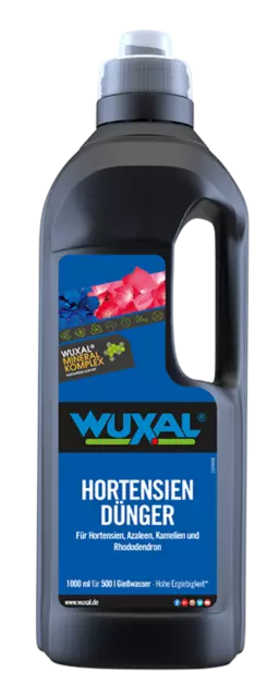 Manna Wuxal Hortensiendünger 1 L Blumendünger NPK Flüssigdünger Moorbeetpflanzen