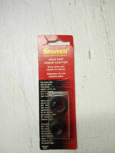 Starrett A12 Hole Saw Drive Arbor Adaptor  KA12  #63260 NOS