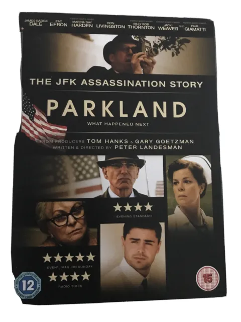 Parkland DVD (2014) Zac Efron, Landesman (DIR) cert 15 FREE Shipping, Save £s