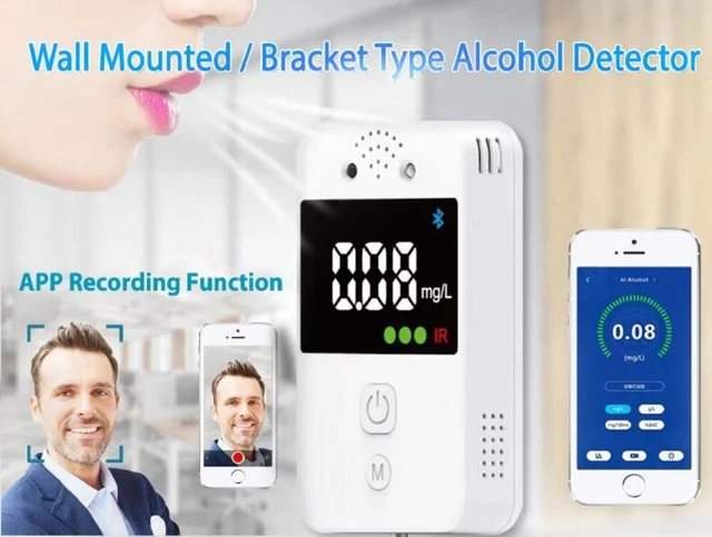 Analizador de alcohol digital portátil probador de aliento detector de policía