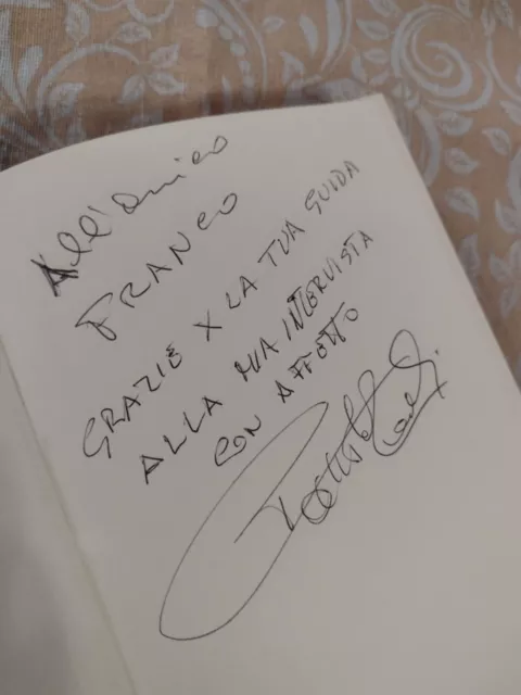 Autografato Con Dedica Fausto Leali Notti Piene... Libro Rizzoli 2014 Come Nuovo