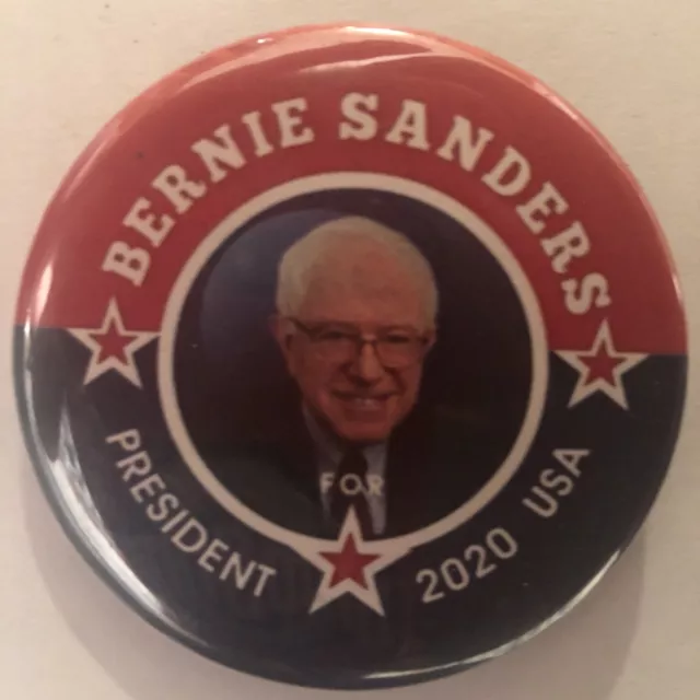 BERNIE SANDERS President 2020 USA  2 1/4” pinback button pin