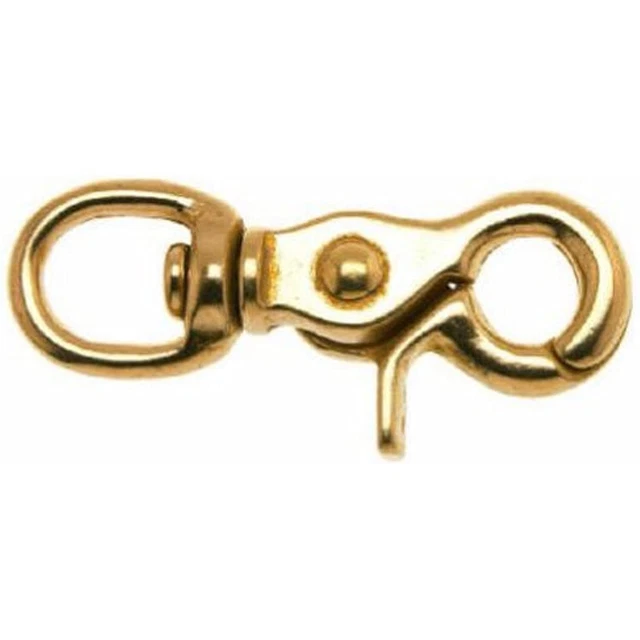 Campbell T7625504 Swiveling Trigger Snap, Solid Bronze, Polished, 1/2" Round