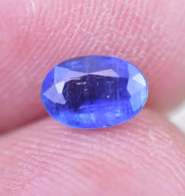 Untreated 6x4 mm Natural Ceylon Blue Sapphire AGL Certified Oval Loose Gemstone