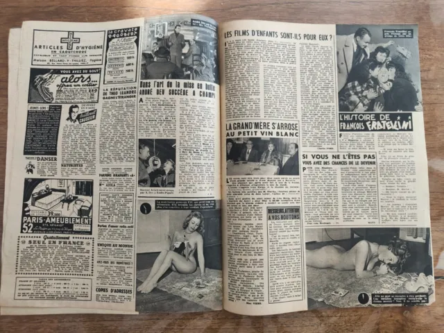 Revue VATEL APHRODISIAQUE  magazine n°227  1949  Erotisme rétro ANGELA LANSBURY 2