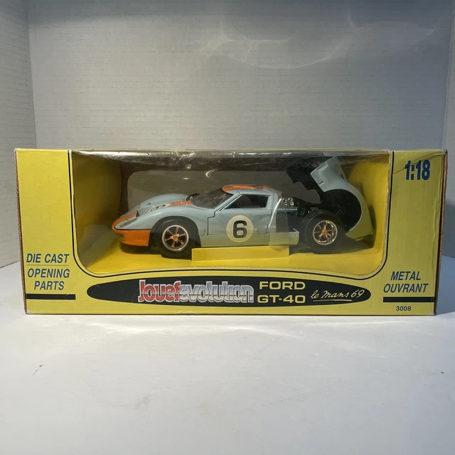 1969 FORD GT40 Le Mans 69 1:18 Die Cast Opening Parts Jouefevolution 3008 VTG