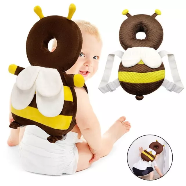 Baby Head Protector Cushion Toddler Head Protection Pillow Baby Bee Backpack US 3