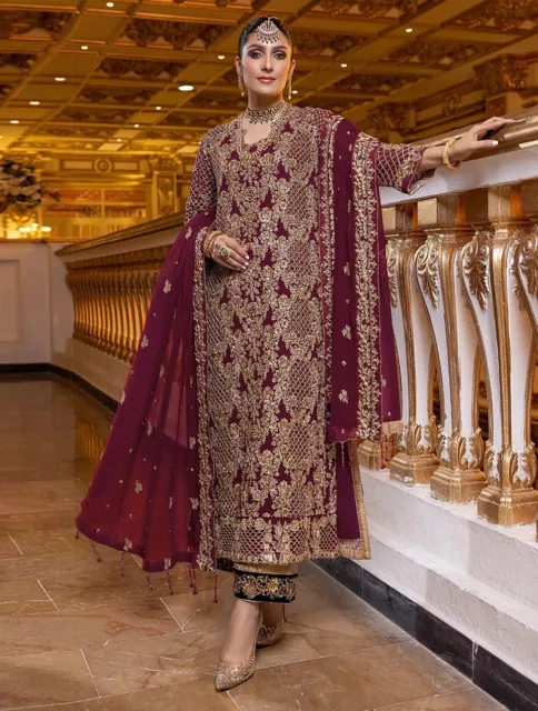 Designer Indian Pakistani Salwar Kameez Dress Bollywood Party Wear Suit wedding