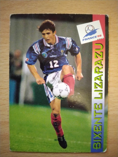 Carte Postale Bixente Lizarazu - PSG / France 98, Collection Football, état Neuf