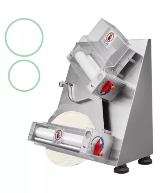 4-12" Commercial Electric Pizza Dough Roller Sheeter Pastry Press Making Machine