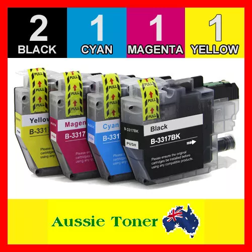 5x Ink Cartridges LC-3317 LC3317 for Brother MFCJ5330 MFCJ5730 MFCJ6530 MFCJ6730