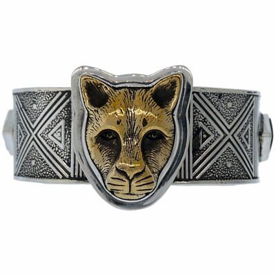 Tabra 925 Sterling & Bronze Onyx Bangle Cuff Bracelet large Rare from Esme Vault