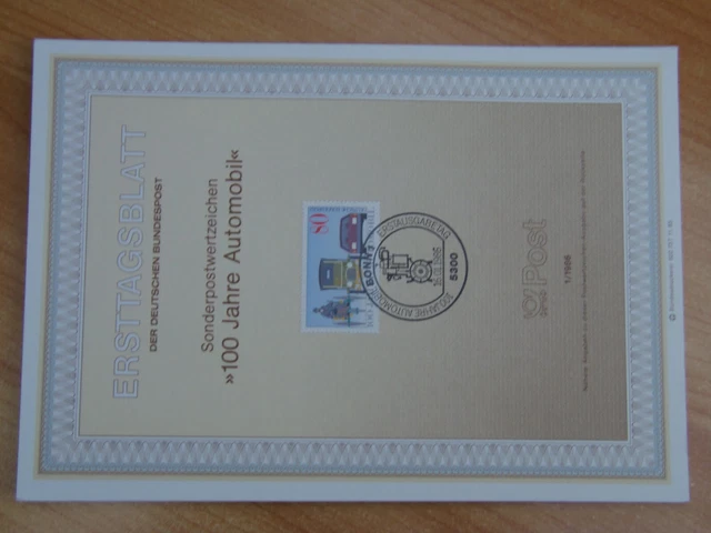 BUND - Ersttagsblätter/ETB Nr. 1-27, Jahrgang 1986 komplett! M€ 25,30