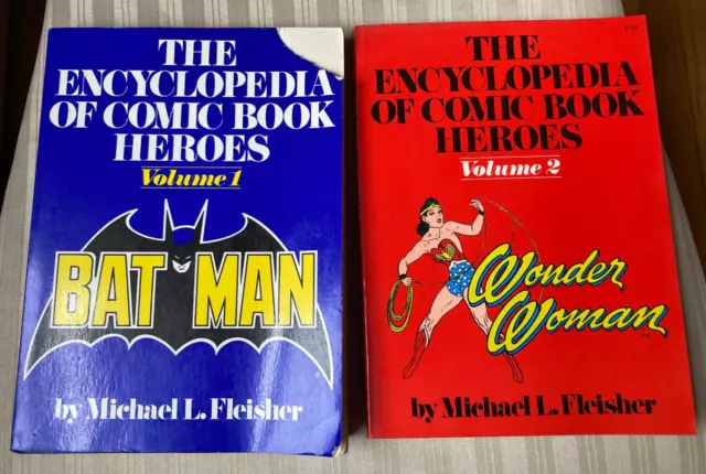 The Encyclopedia of Comic Book Heroes - Vol 1: Batman & Vol 2: Wonder Woman