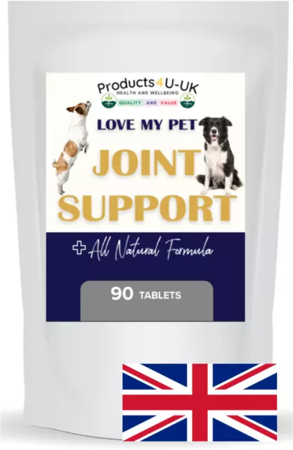 Hip & Joint Supplement for Dogs High Strength Joint Care  Adult & Old Stiff Dogs