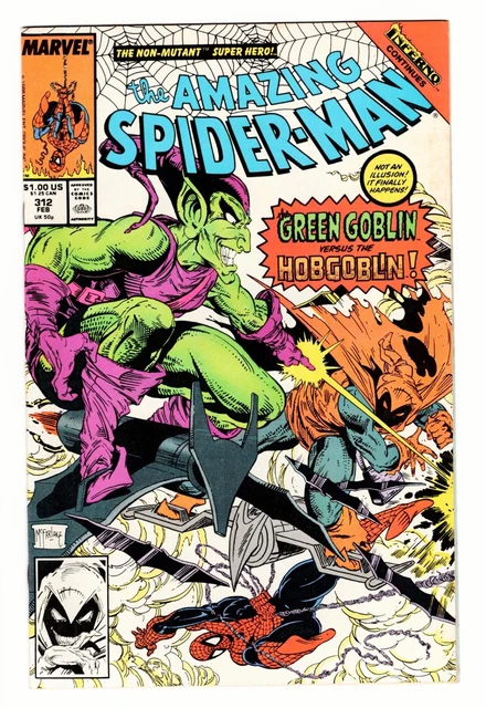 Amazing Spider-Man #312 (1989, Marvel) Green Goblin vs Hobgoblin, McFarlane Art