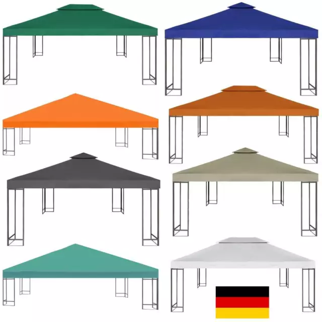 Ersatzdach Dach Pavillondach PVC wasserdicht 3x3m/3x4m Pavillon WASSERDICHT DE