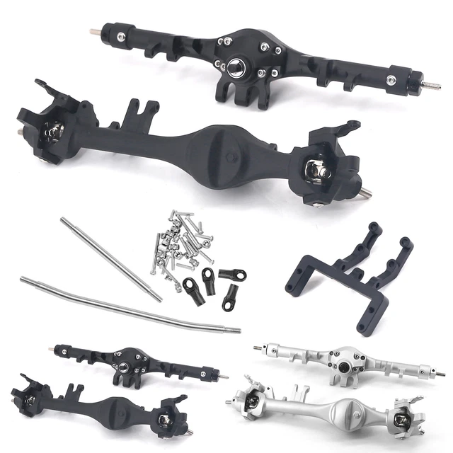 Blocs De Direction Avant En Alliage Pour Axial SCX10 II - 1/10 - Couleur Gun Metal - Modèle C27157GUN