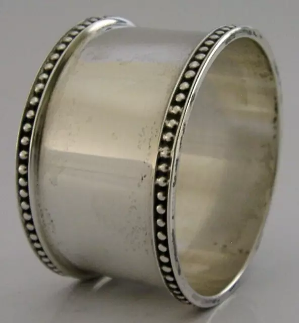 Asprey Sterling Silver Napkin Ring London 1994