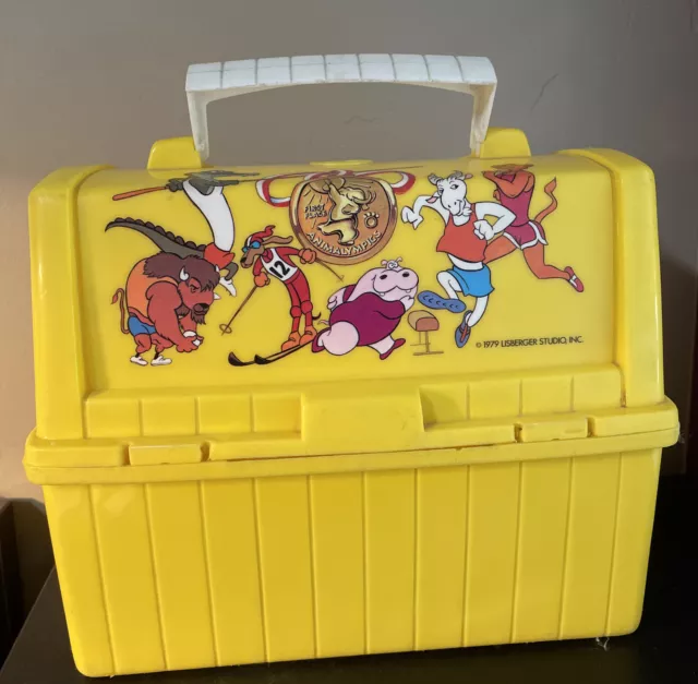 1979 Lisberger Studios, Inc. Animalympics Yellow Lunchbox