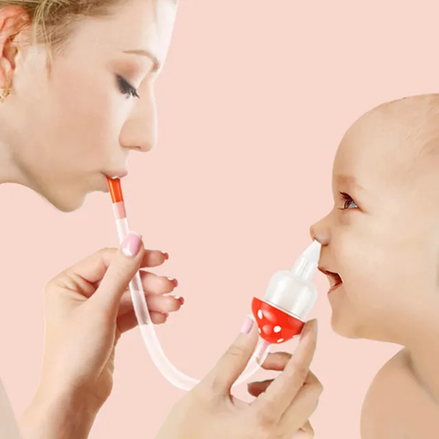 Baby Nasal Suction Aspirator Nose Cleaner Mouth Suction Nose Anti-ride Cleans F2