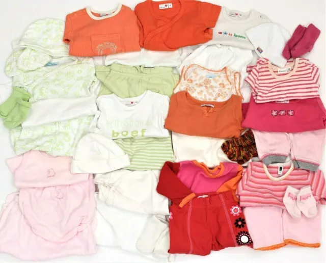 XL Kleiderpaket 35Teile Baby-Mädchen Frühling Gr.50/56 Hema Prenatal Hollandmode