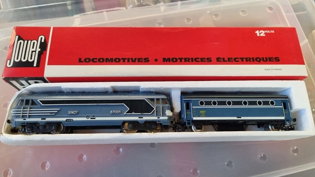 Locomotive diesel BB 66013 avec fourgon chaudière, Sncf - Jouef HJ2474S