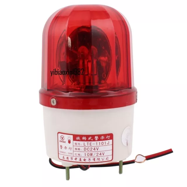 1 pcs AC 220V 10W Industrial Red Rotary Flash Light Warning Lamp Alarm Buzzer