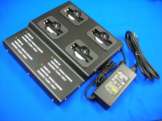 4 Bank Strong Metal Charger For Kenwood #KNB24L/26N/35L TK2140...Radio/batteries